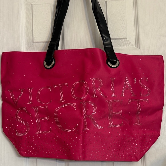 Victoria's Secret Handbags - Victoria's Secret Fuchsia and Black Tote